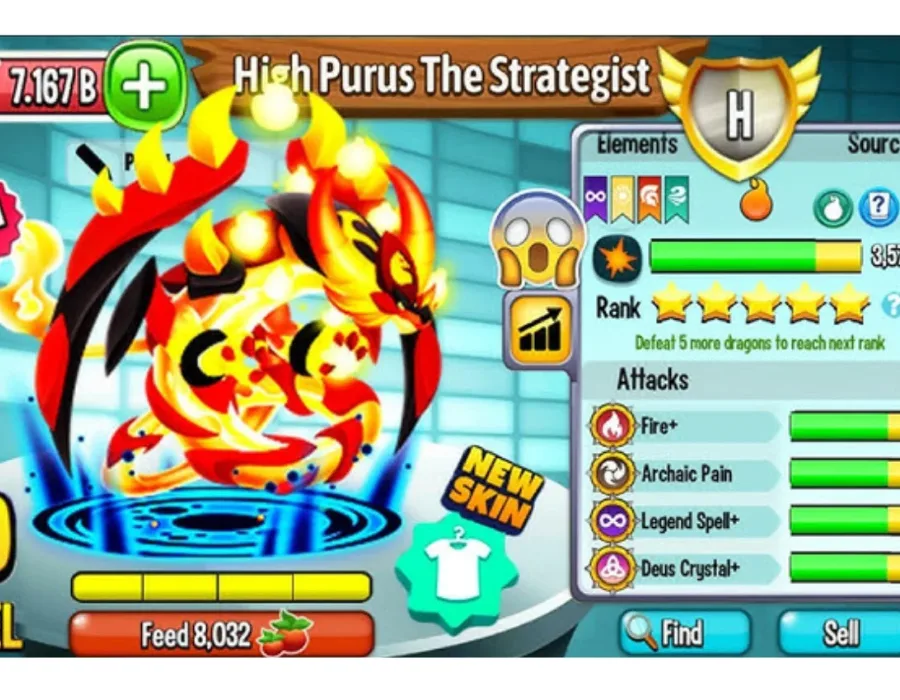Dragon City Mod Apk High Purus Strategist Dragon