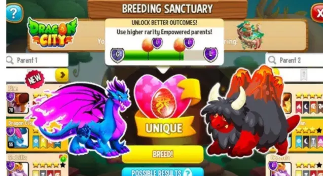 Dragon City Mod Apk Breeding Sanctuary
