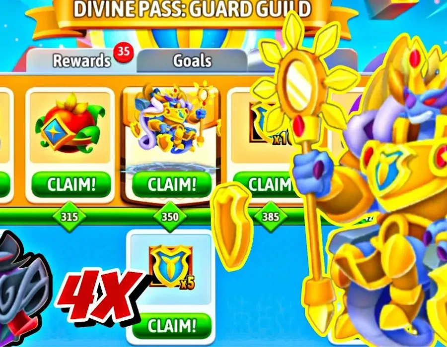 dragon city mod apk divine pass of guard guild event