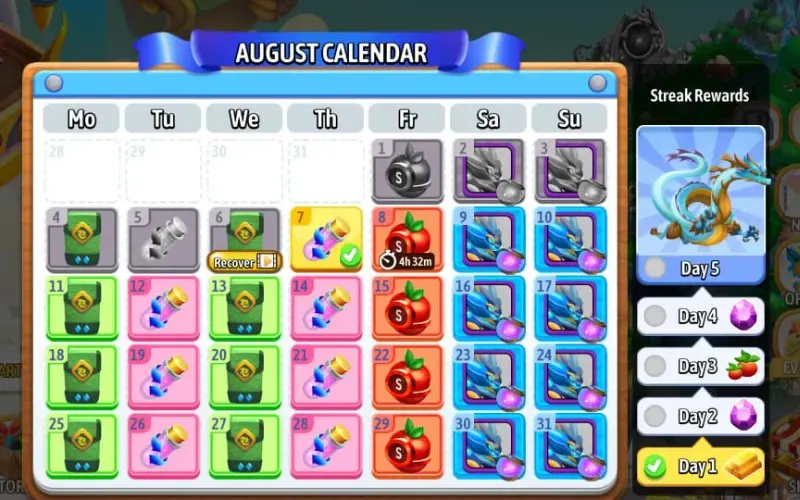 dragon city mod apk calendar