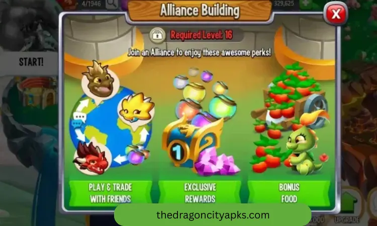 dragon city mod apk alliance building