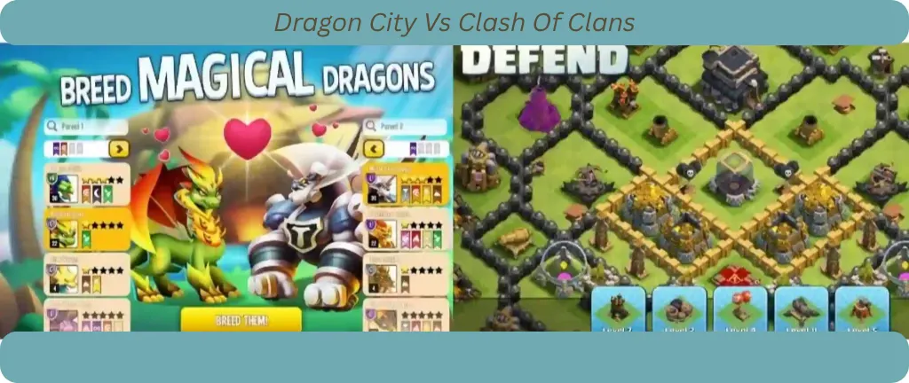 dragon city mod apk vs clash of clans unlock all dragons