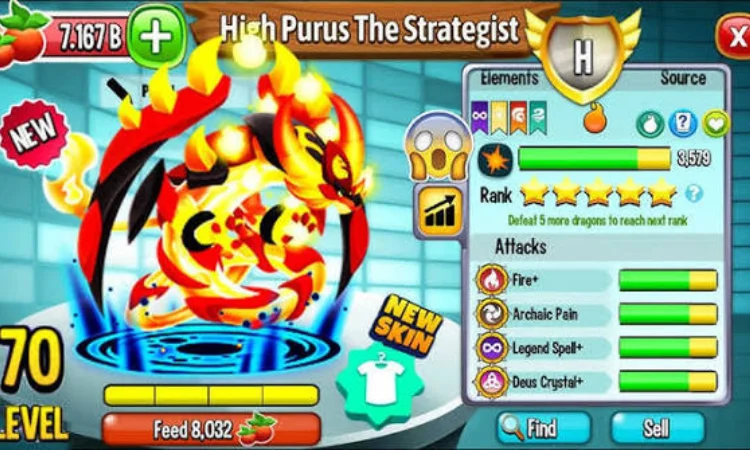 dragon city high purus
