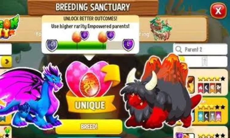 dragon city breeding sanctuary