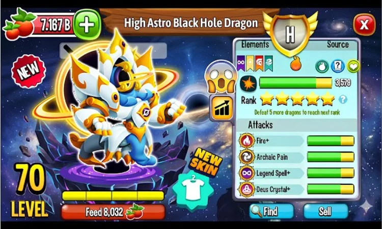 dragon city black hole skill skin