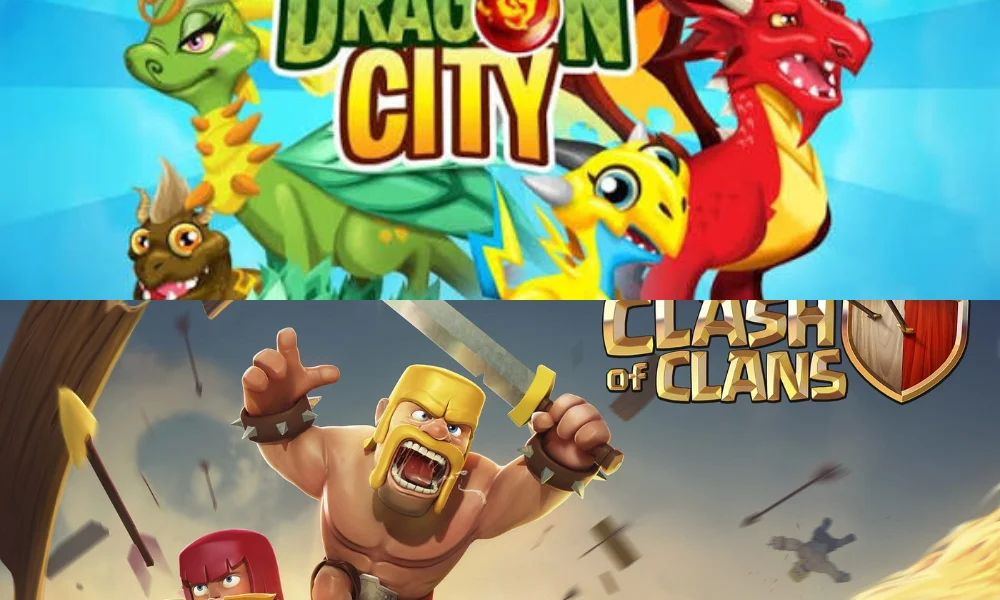 dragon city vs clash of clans