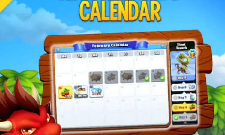 dragon city calendar